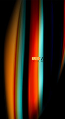 Fluid rainbow colors on black background, vector wave lines and swirls