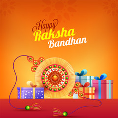 Rakhi, Indian brother and sister festival Raksha Bandhan concept.