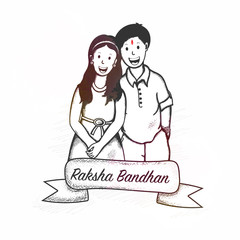 Rakhi, Indian brother and sister festival Raksha Bandhan concept.