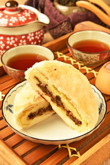 Taiwanese traditional moon cake ,  festival dessert 