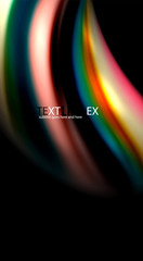 Blur color wave lines abstract background