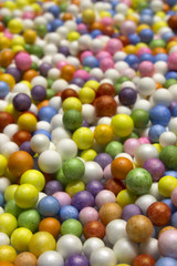 Large Colorful polysterene balls background