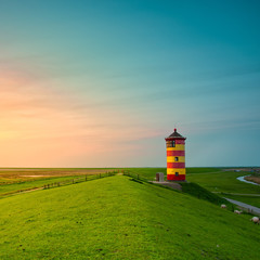 A beautiful lighthouse on the East Frisian coast