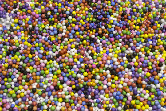 Small Colorful Polysterene Balls background
