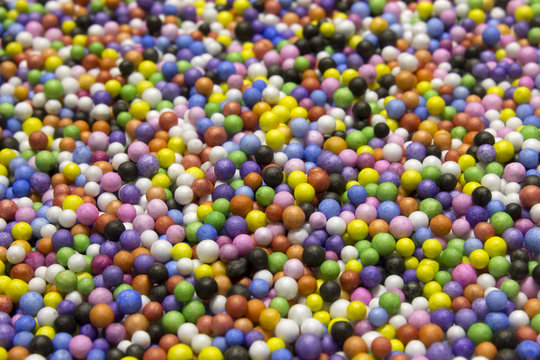 Small Colorful Polysterene Balls background