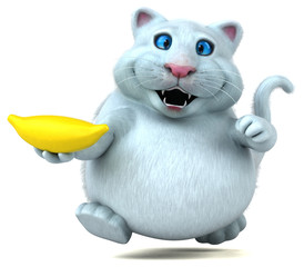 Fun cat - 3D Illustration