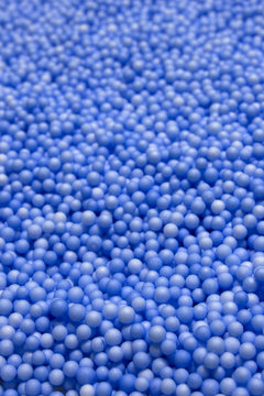 Small Blue Polysterene balls background