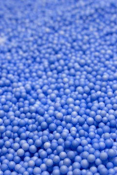 Small Blue Polysterene balls background