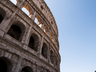 Fototapeta premium details on the windows of the colosseum, Rome Italy