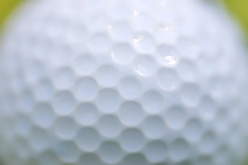 Close up golf ball texture background
