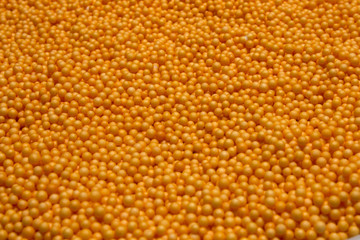  Orange Polysterene balls background