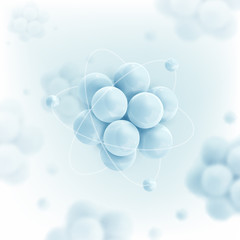 Abstract molecules. Atoms. Graphic illustration for your design