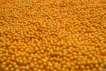  Orange Polysterene balls background