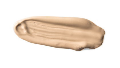 Close up of a make up powder isolated on white background,Top view