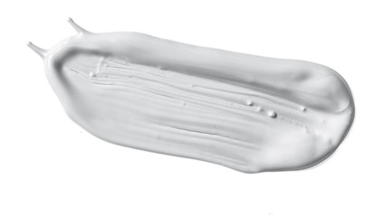 White cosmetic cream isolated on white