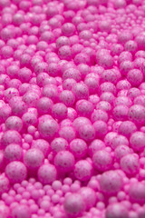 Small and Large Pink Polysterene balls background