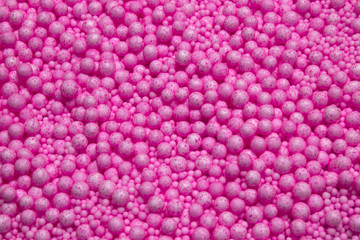 Small and Large Pink Polysterene balls background