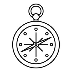 Compass icon. Outline illustration of compass vector icon for web design isolated on white background