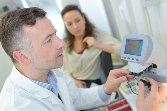 ultrasound machine doctors hand usg investigation