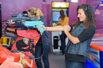 playing in the recreation area