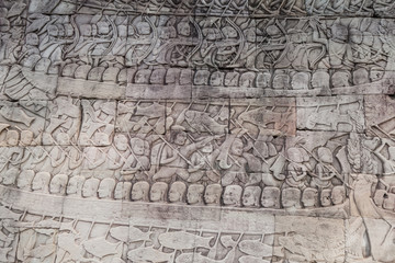 Historic ruins of Bayon Temple