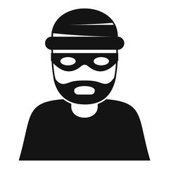 Thief icon. Simple illustration of thief vector icon for web design isolated on white background