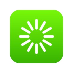 Sign waiting download icon digital green for any design isolated on white vector illustration