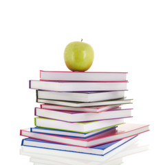 Books for school with apple