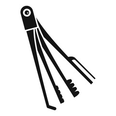 Skeleton key icon. Simple illustration of skeleton key vector icon for web design isolated on white background