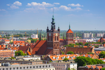 Obraz premium Beautiful architecture in the old town of Gdansk, Poland