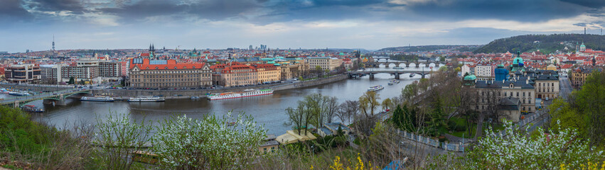 View of Prague from the Prague Metronome, Czech Republic