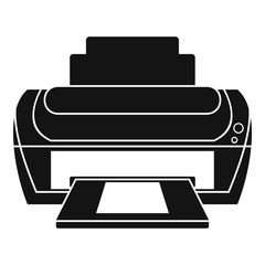 Photo printer icon. Simple illustration of photo printer vector icon for web design isolated on white background