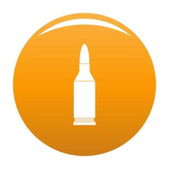Bullet icon. Simple illustration of bullet vector icon for any design orange