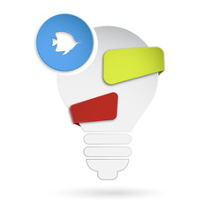 żarówka szablon baner © vempireart