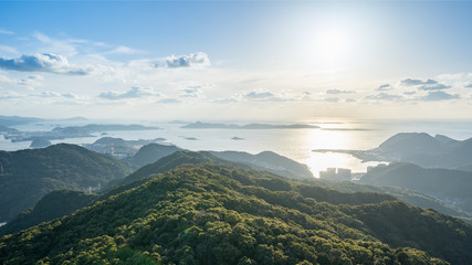 View from Inasa Mount in Nagasaki, Japan