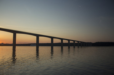Fototapeta na wymiar vejle fjord broen