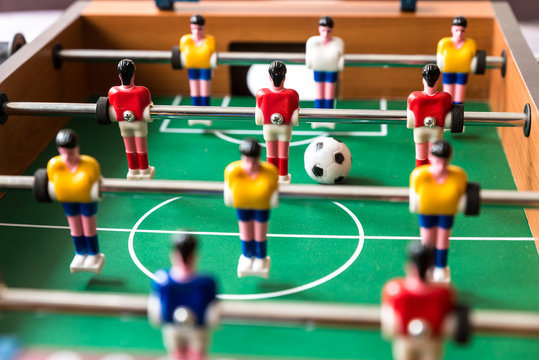 Tisch Fu&szlig;ball in Aktion