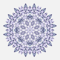 Mandala. Ethnicity round ornament. Ethnic style. Elements for invitation cards, brochures, covers. Oriental circular pattern. Arabic, Islamic, moroccan, asian, indian native african motifs.