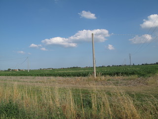 paesaggio agricolo in primavera