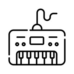 Synthesizer icon vector