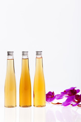 Massage oil perfume for SPA isolated on white background