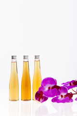 Massage oil perfume for SPA isolated on white background