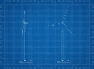 Wind Turbine Architect blueprint © Marko