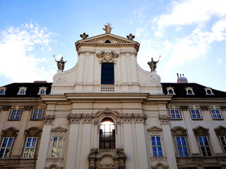 Vienna, Austria - December 16, 2017: The Baroque church in Vienna