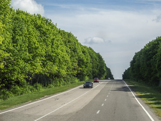 road from the cab