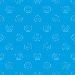 Tomograph pattern vector seamless blue repeat for any use