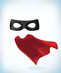 zorro mask. Masquerade costume headdress. Carnival or Halloween mask. Cartoon Vector illustration