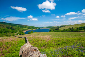 Reservoir in the valley.