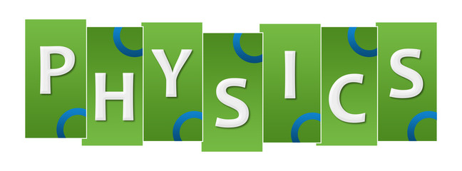 Physics Green Blue Stripes Rings 