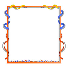 Serpentine frame concept background. Realistic illustration of serpentine frame vector concept background for web design